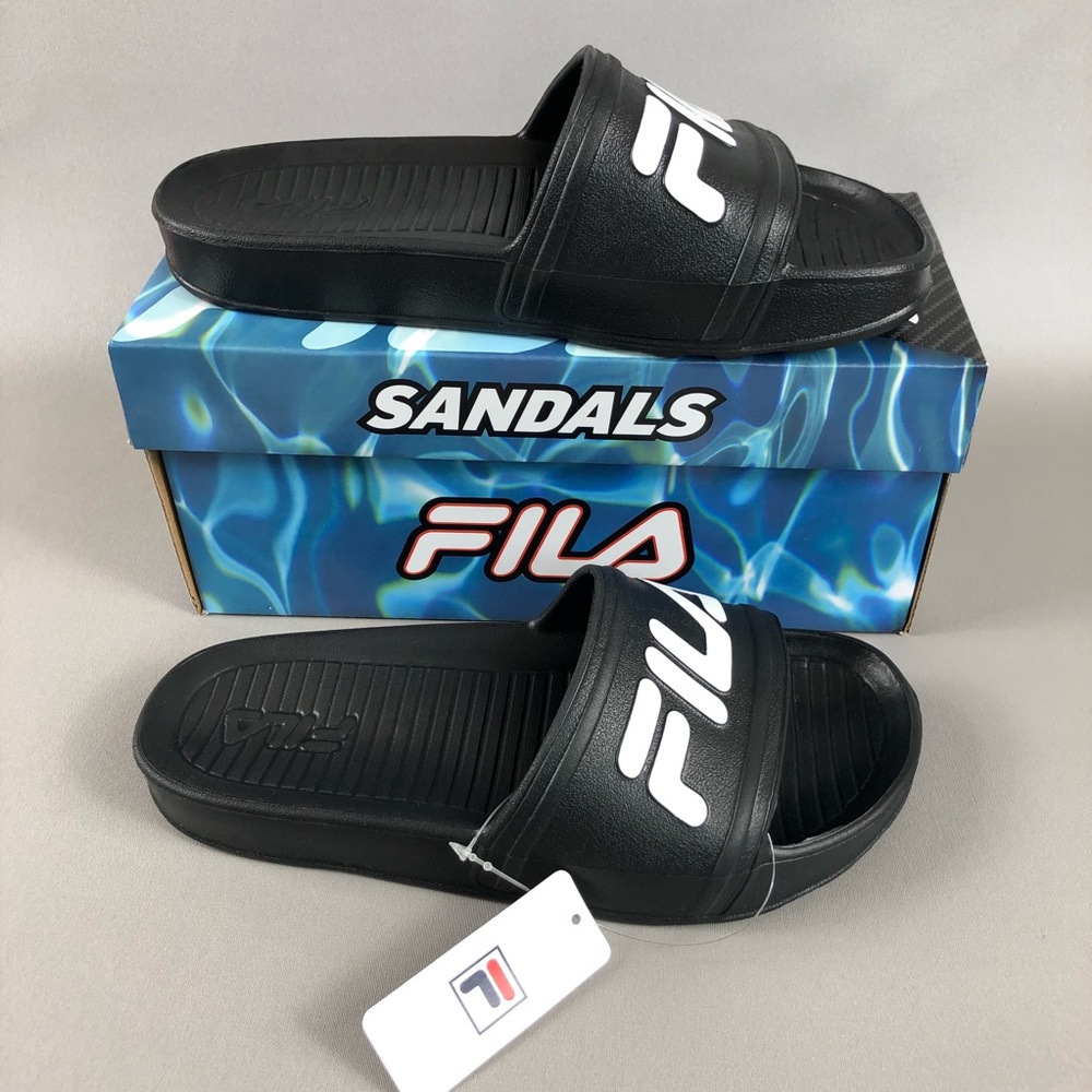 Fila Women’s Black White Slide Sandals